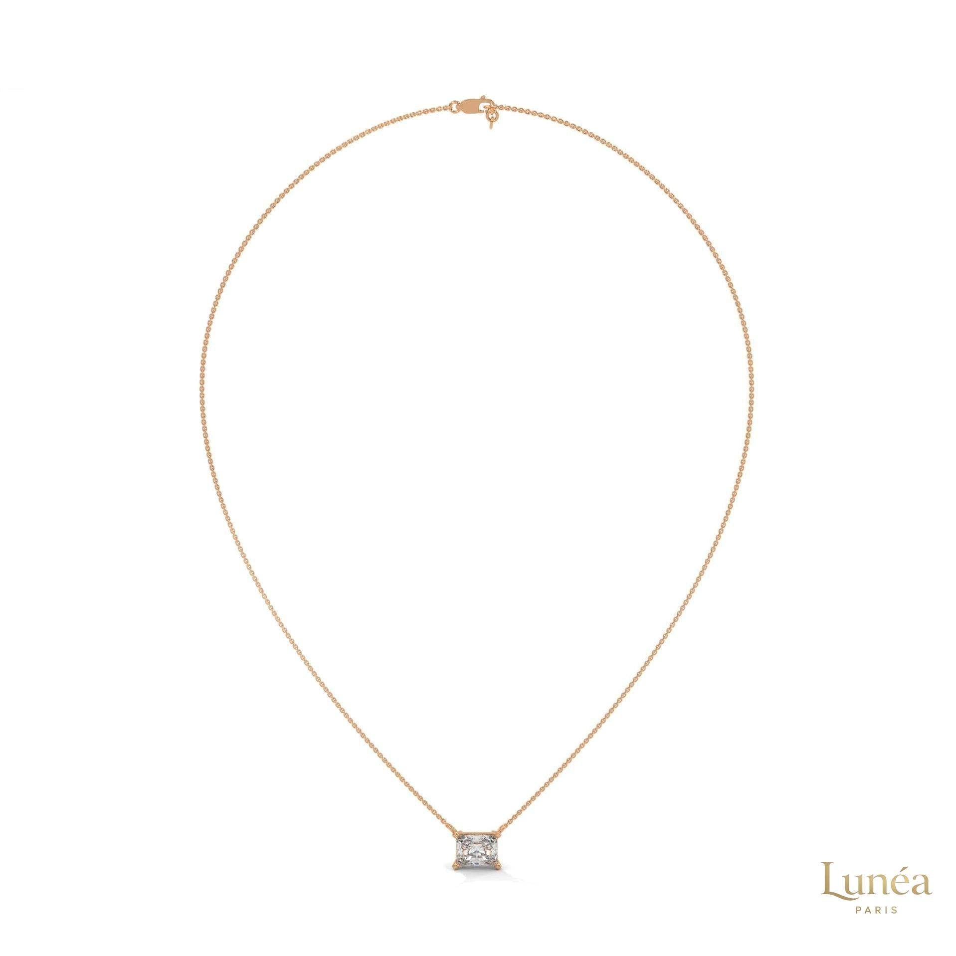 1.5 CT. Asscher Lab Diamond Pendant