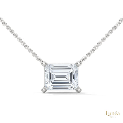 1.5 CT. Asscher Lab Diamond Pendant