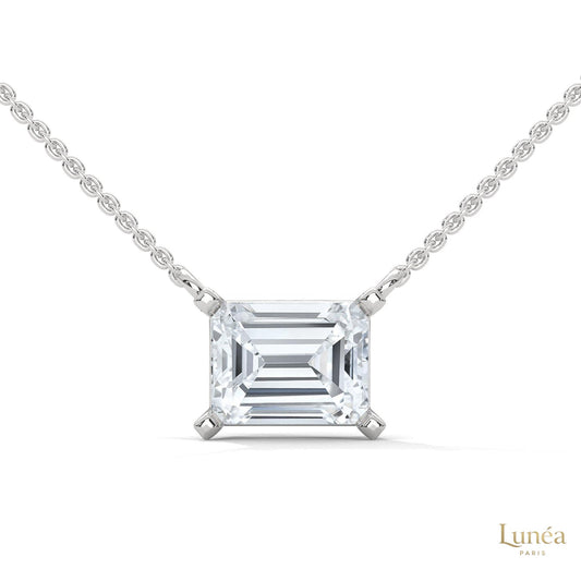 1.5 CT. Asscher Lab Diamond Pendant