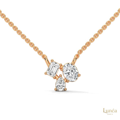 1.5 Ct. 3-Stone Lab Diamond Pendant