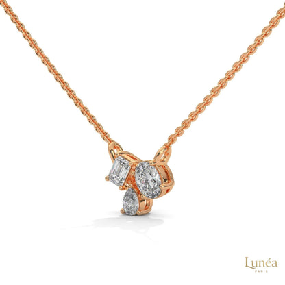 1.5 Ct. 3-Stone Lab Diamond Pendant