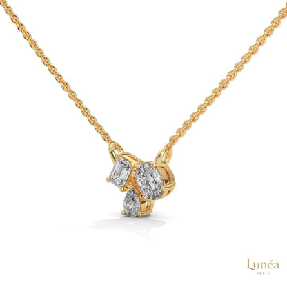 1.5 Ct. 3-Stone Lab Diamond Pendant
