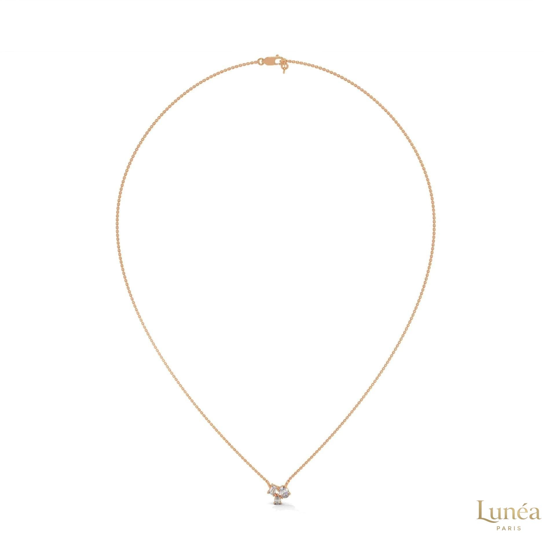 1.5 Ct. 3-Stone Lab Diamond Pendant