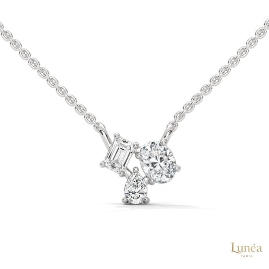 1.5 Ct. 3-Stone Lab Diamond Pendant