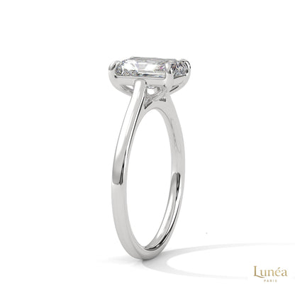 1.75 Ct. Emerald-Cut Solitaire Lab Diamond Ring