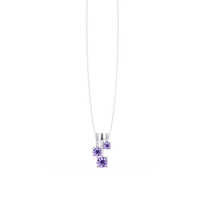 Amethyst Purple - 14K White Gold