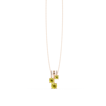 Citrine Yellow - 14K Rose Gold