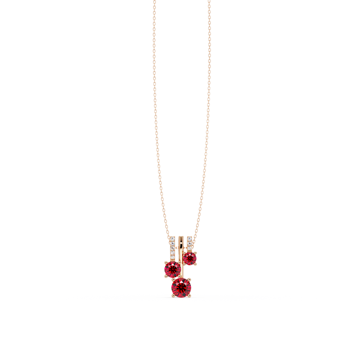 Ruby Red - 14K Rose Gold