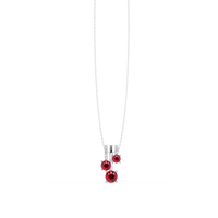 Ruby Red - 14K White Gold