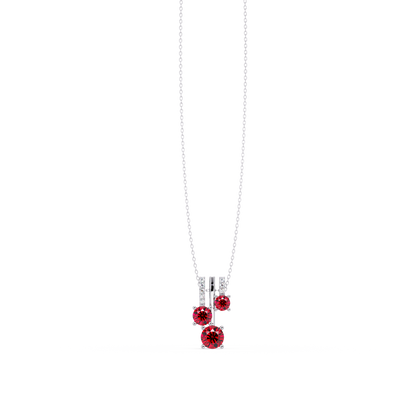 Ruby Red - 14K White Gold