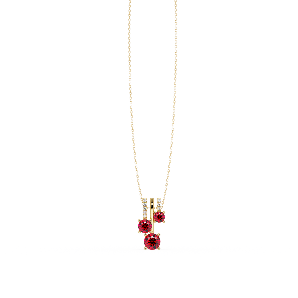 Ruby Red - 14K Yellow Gold