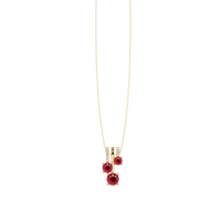 Ruby Red - 14K Yellow Gold