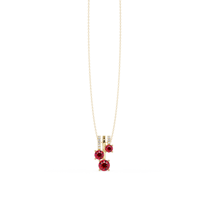 Ruby Red - 14K Yellow Gold