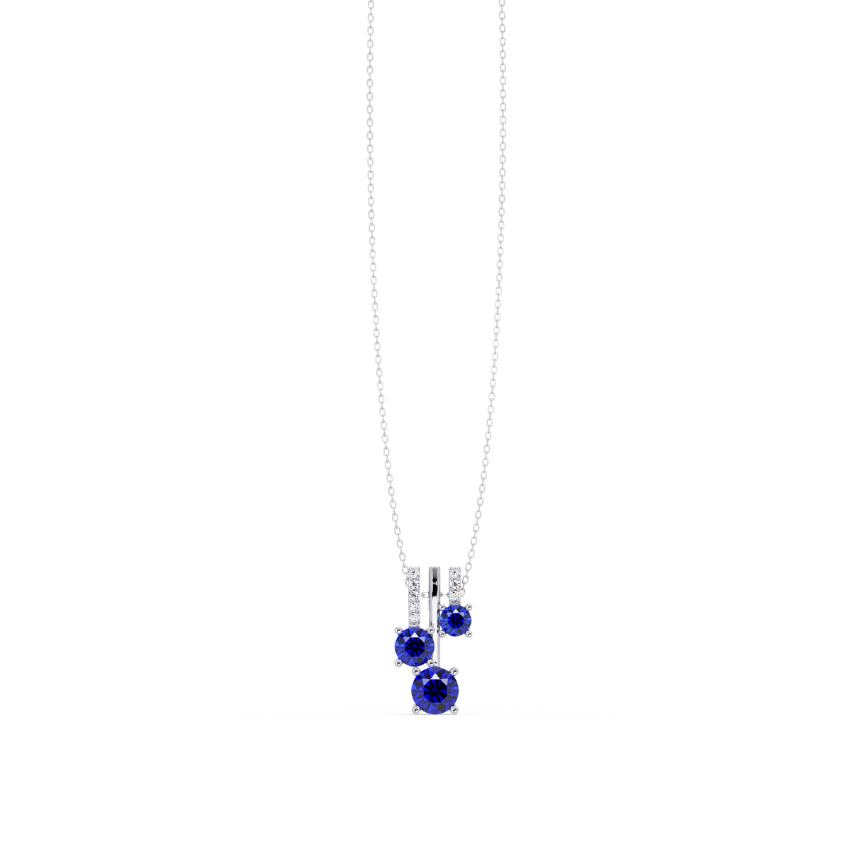 Sapphire Blue - 14K White Gold