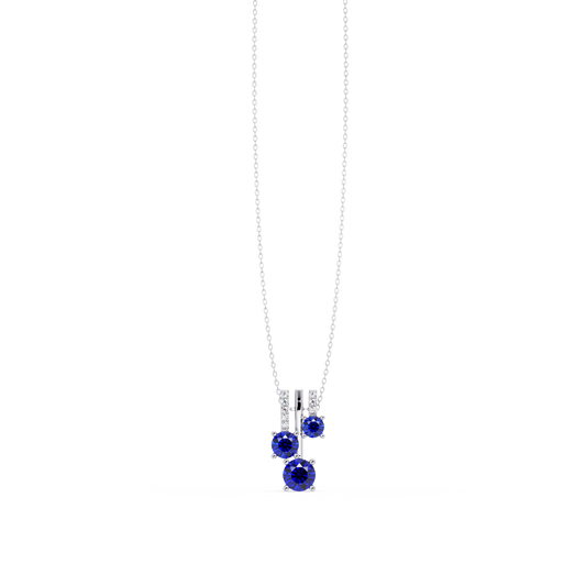 Sapphire Blue - 14K White Gold