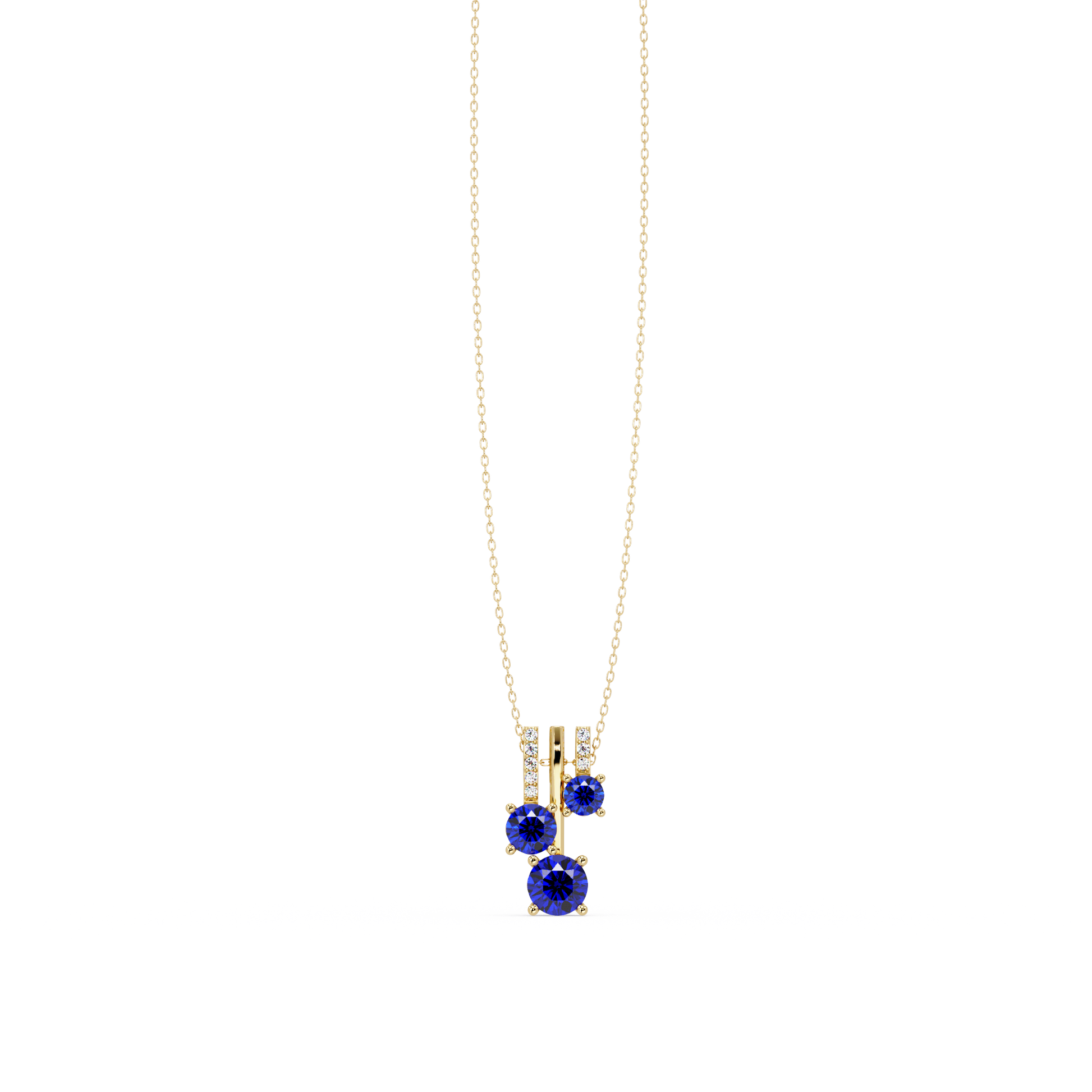 Sapphire Blue - 14K Yellow Gold