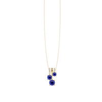 Sapphire Blue - 14K Yellow Gold