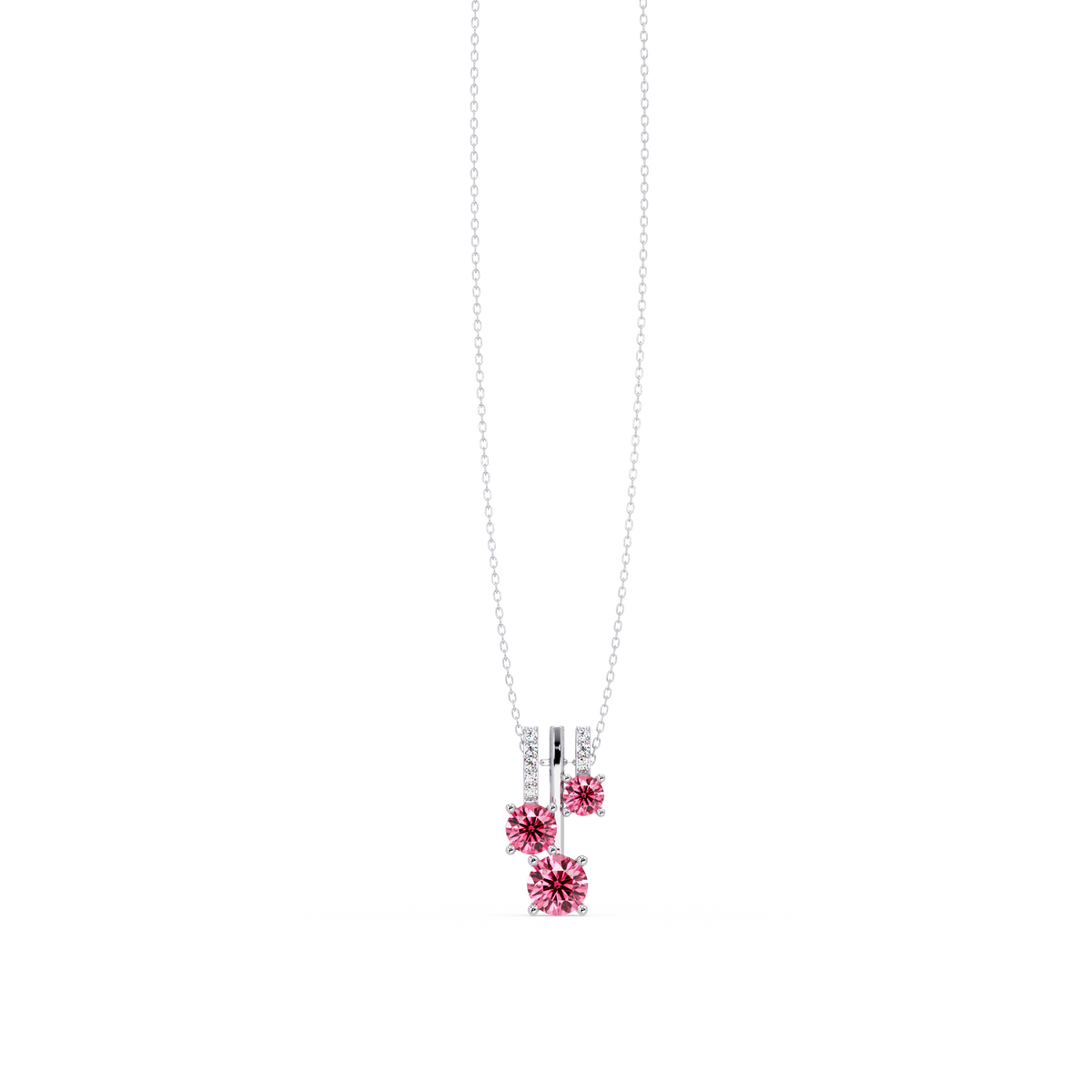 Tourmaline Pink - 14K White Gold