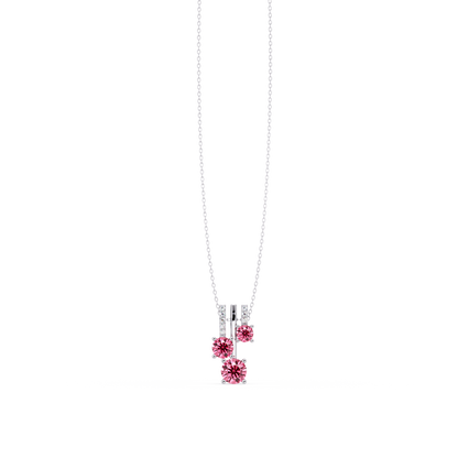 Tourmaline Pink - 14K White Gold