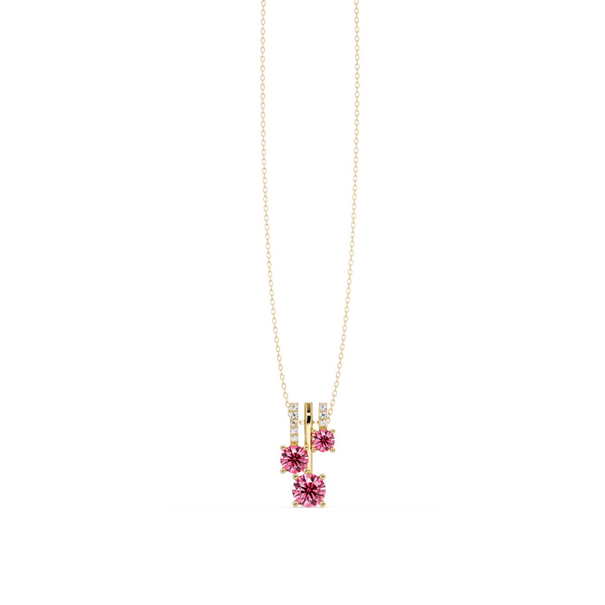 Tourmaline Pink - 14K Yellow Gold
