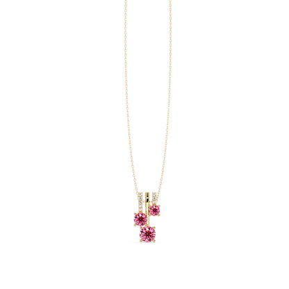 Tourmaline Pink - 14K Yellow Gold