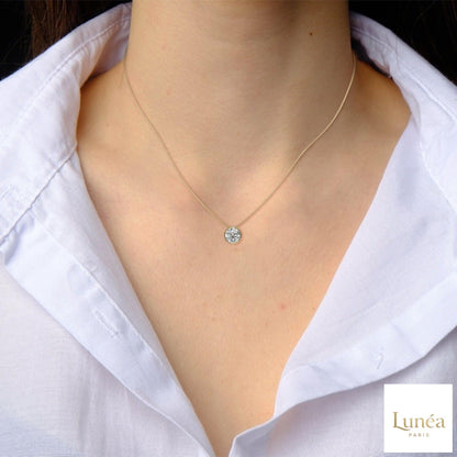 2 CT. Floating Lab Diamond Pendant