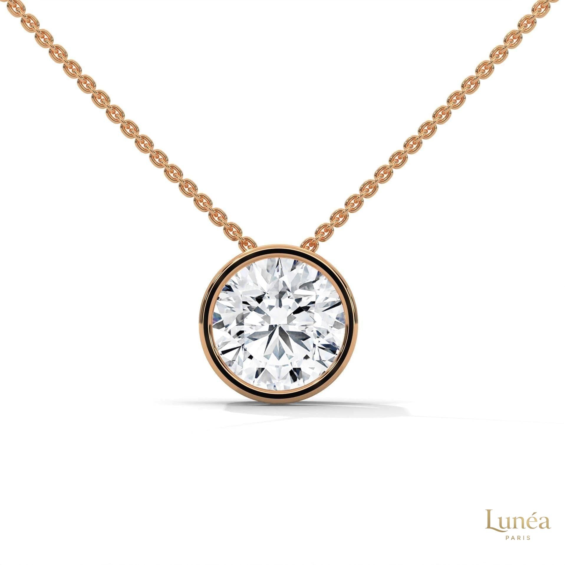 2 CT. Floating Lab Diamond Pendant