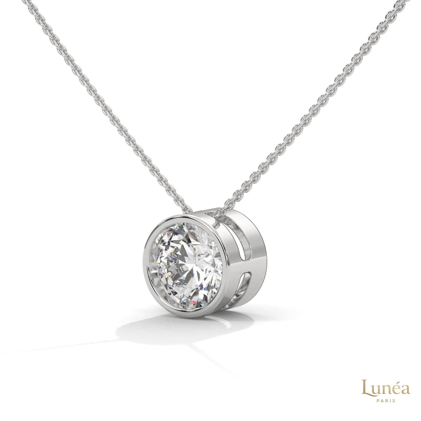 2 CT. Floating Lab Diamond Pendant