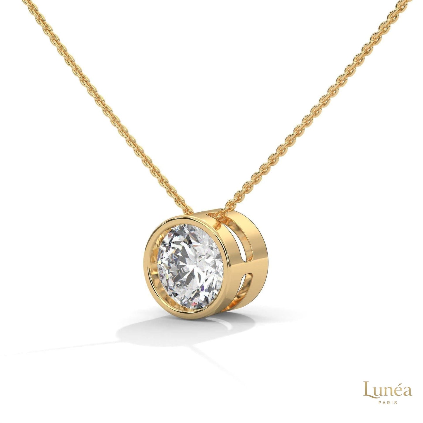 2 CT. Floating Lab Diamond Pendant