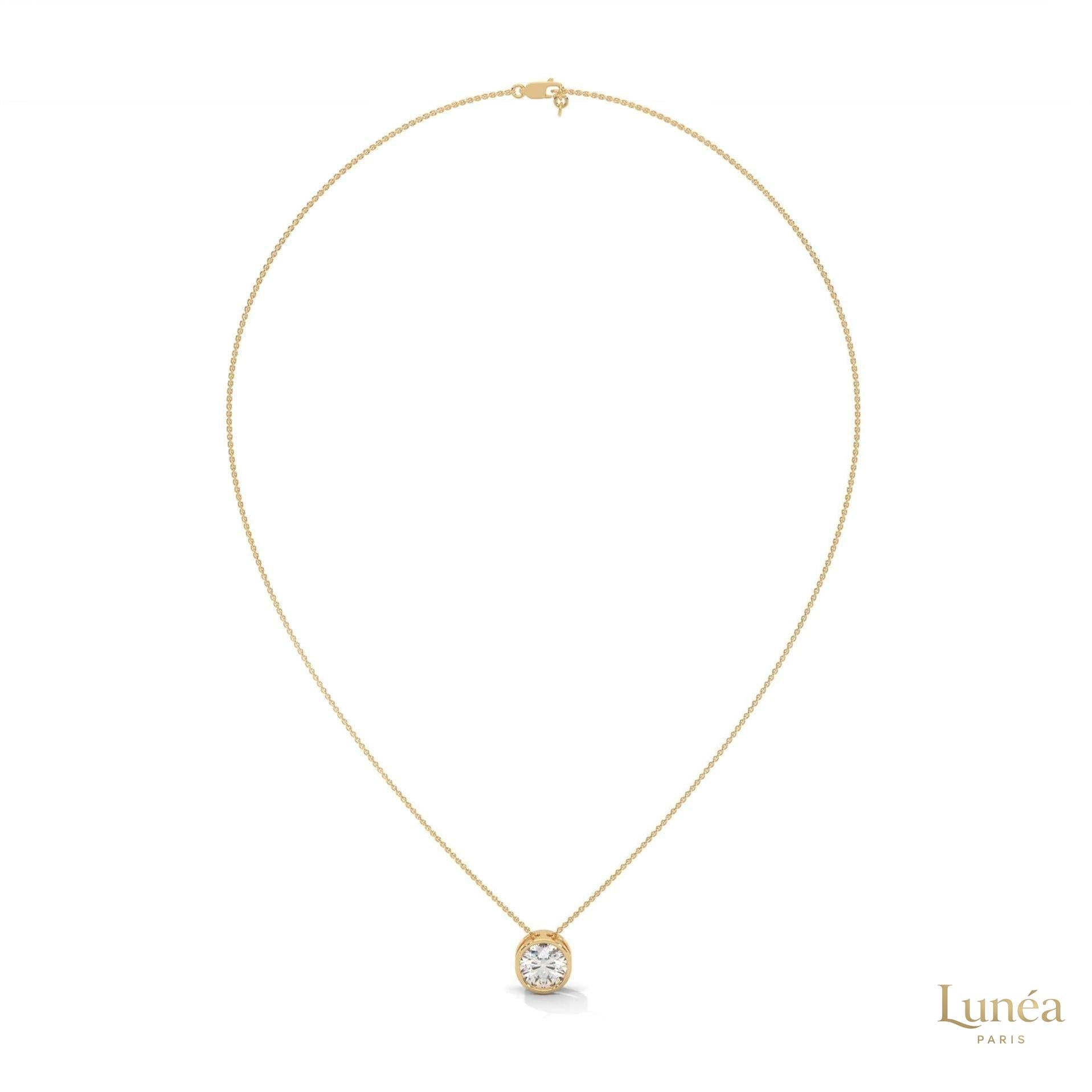 2 CT. Floating Lab Diamond Pendant