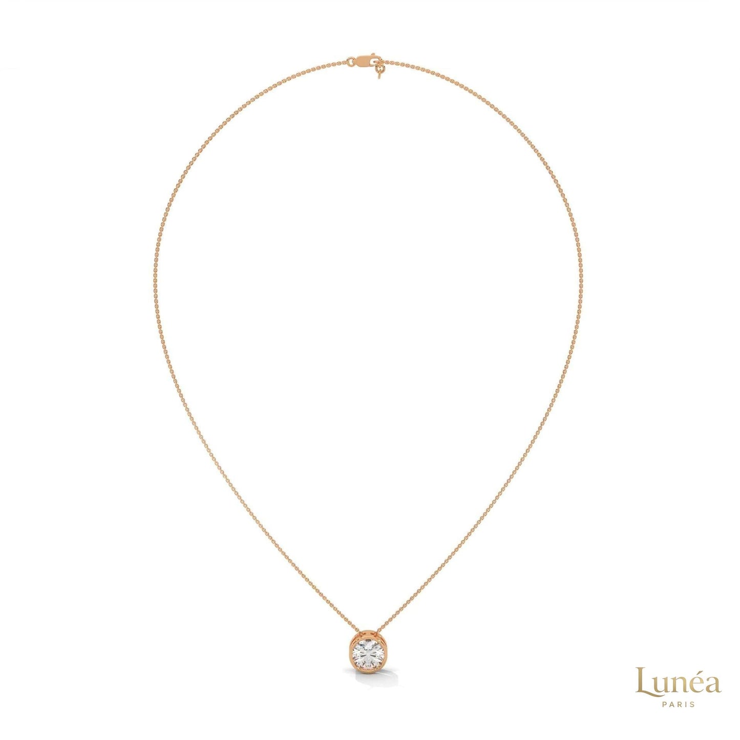 2 CT. Floating Lab Diamond Pendant