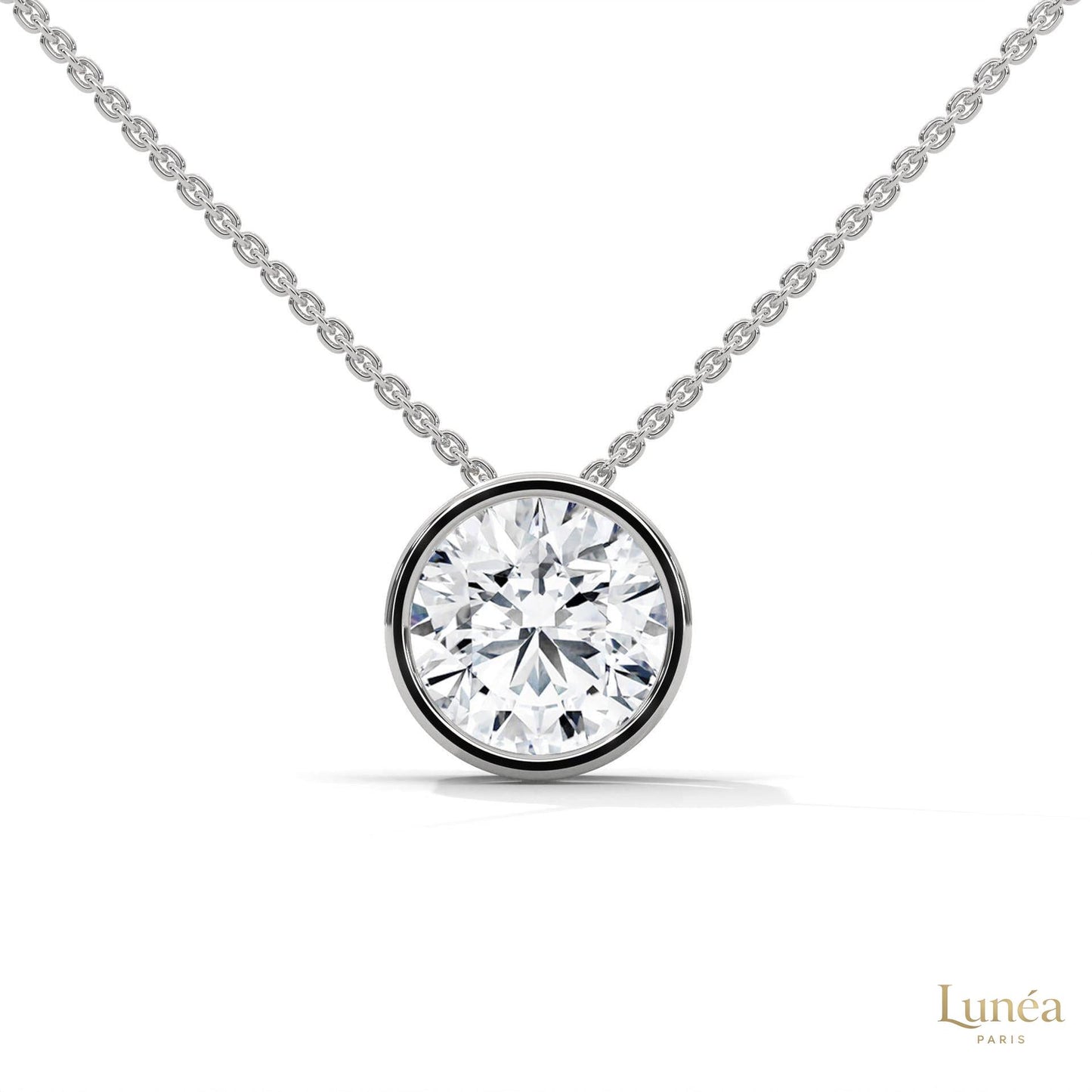 2 CT. Floating Lab Diamond Pendant