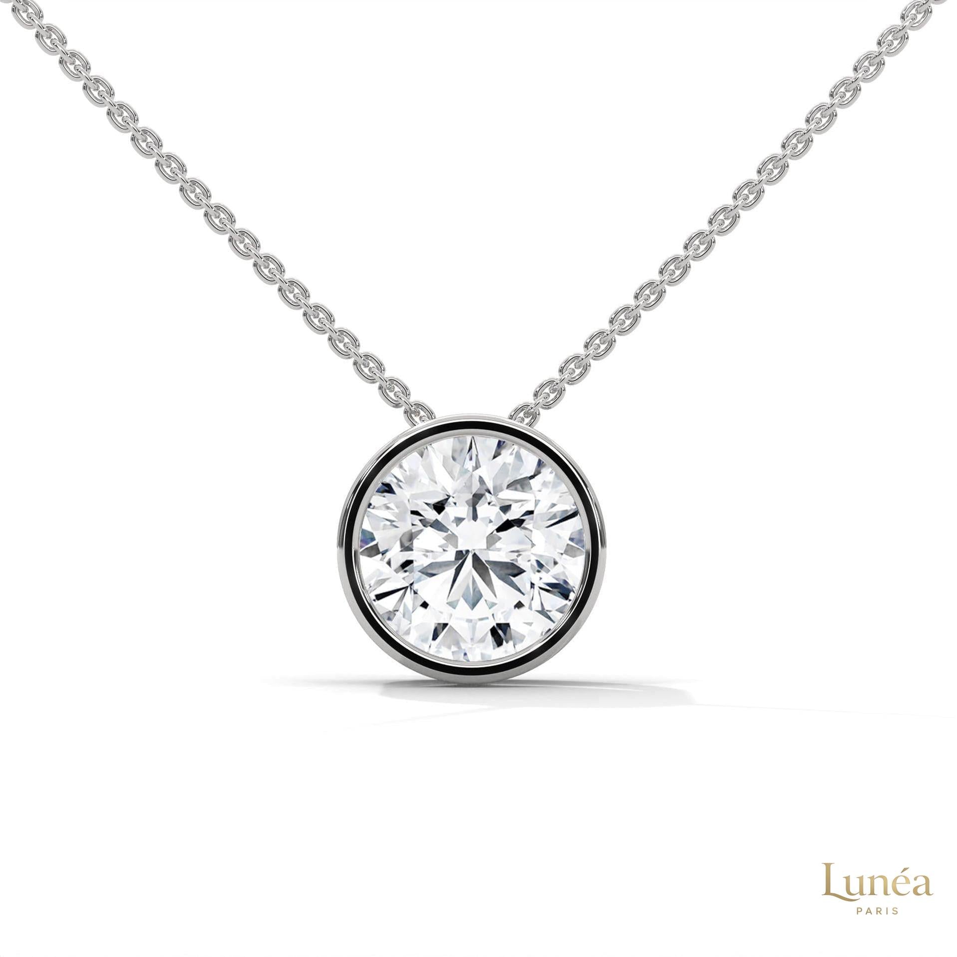 2 CT. Floating Lab Diamond Pendant