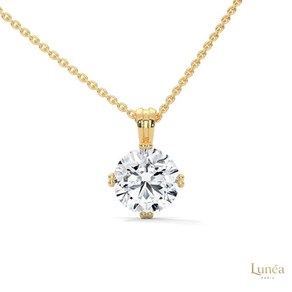 2 CT. Lab Diamond Solitaire Pendant