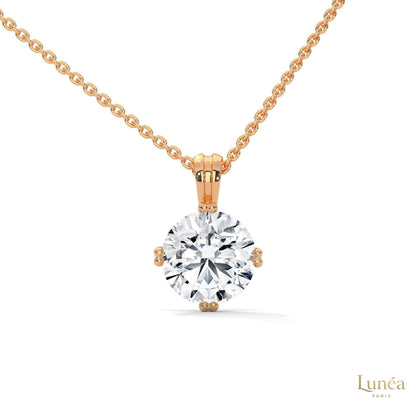 2 CT. Lab Diamond Solitaire Pendant