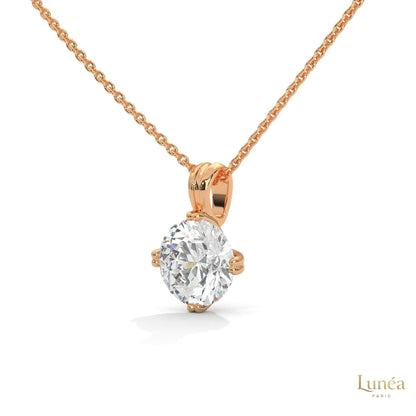 2 CT. Lab Diamond Solitaire Pendant