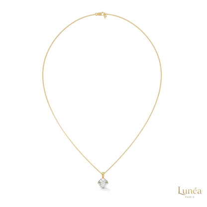 2 CT. Lab Diamond Solitaire Pendant