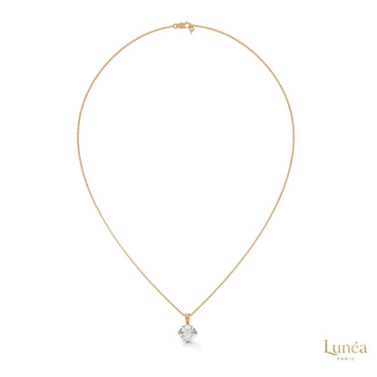 2 CT. Lab Diamond Solitaire Pendant