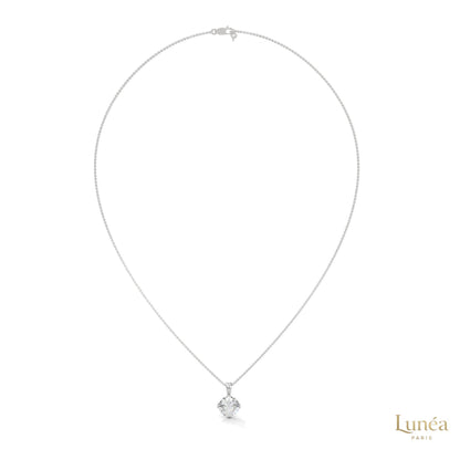 2 CT. Lab Diamond Solitaire Pendant