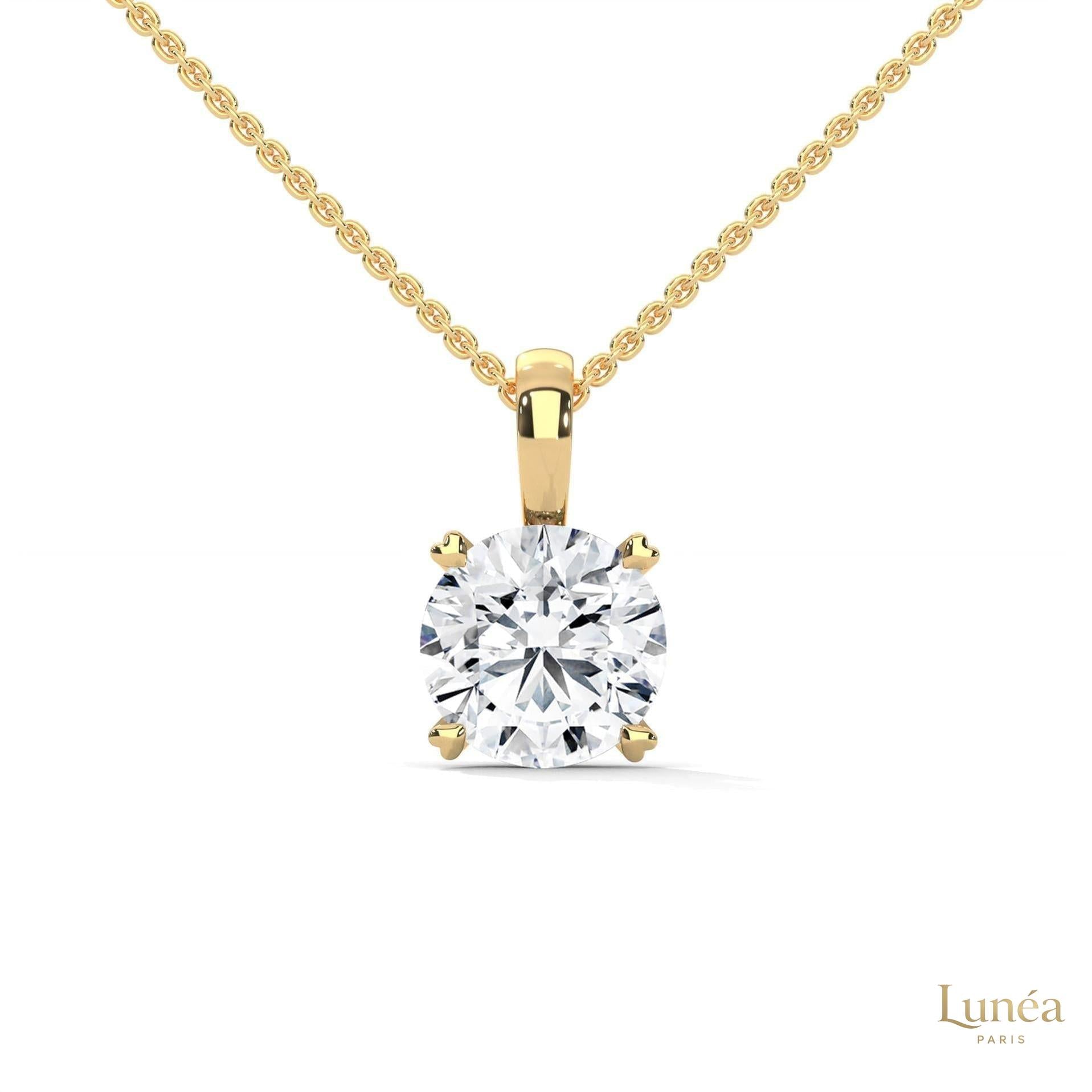 2 CT. Solitaire Lab Diamond Pendant