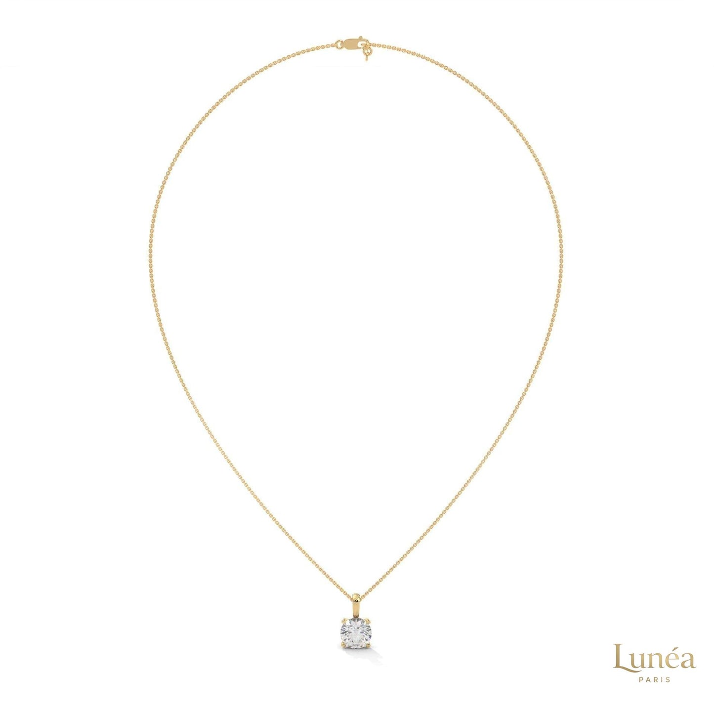 2 CT. Solitaire Lab Diamond Pendant