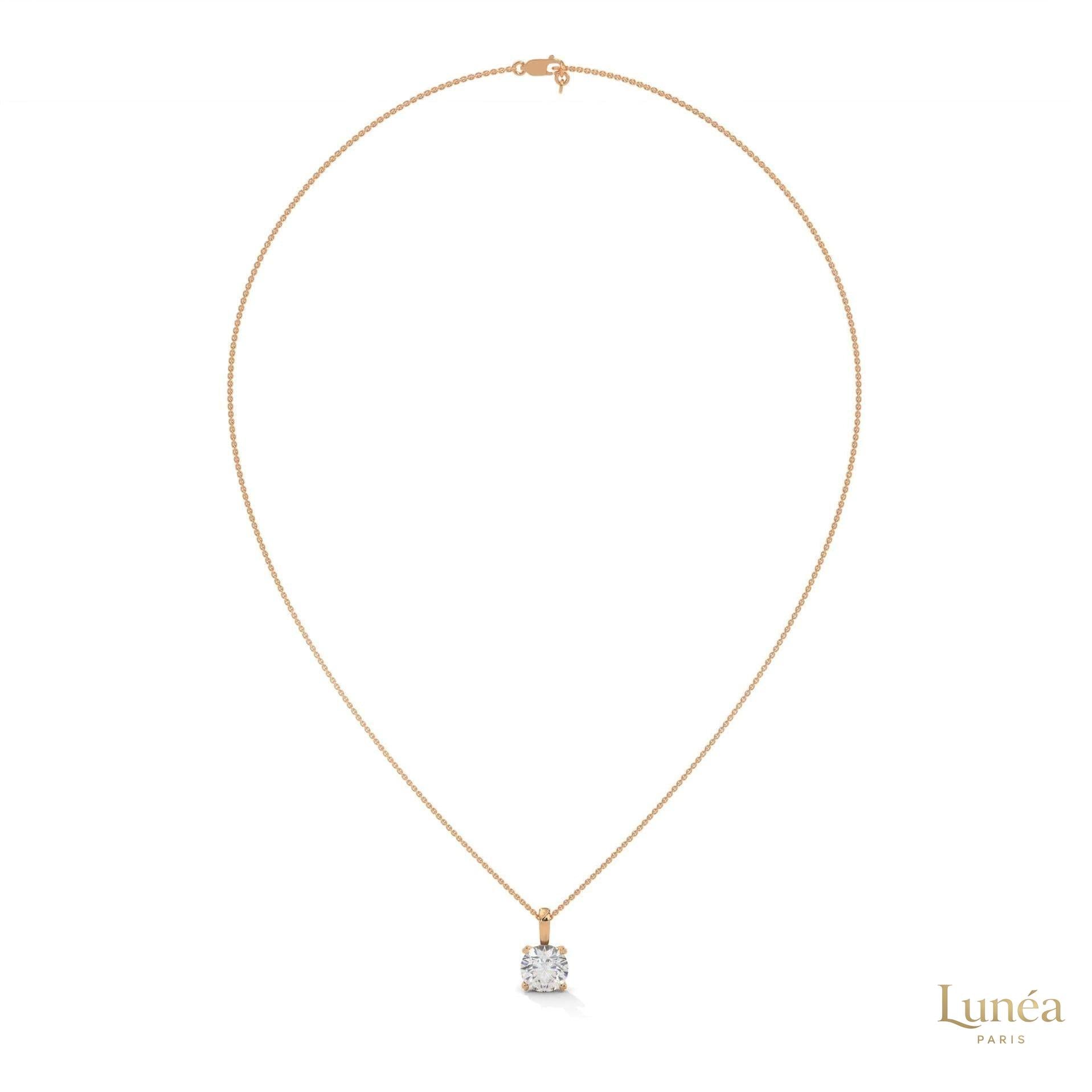 2 CT. Solitaire Lab Diamond Pendant