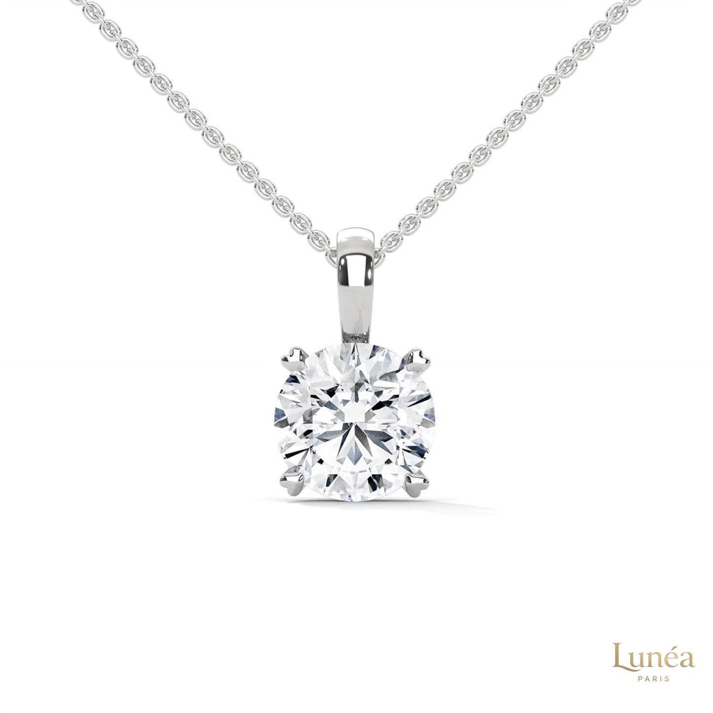 2 CT. Solitaire Lab Diamond Pendant