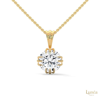 2 CT. Vintage Lab Diamond Pendant
