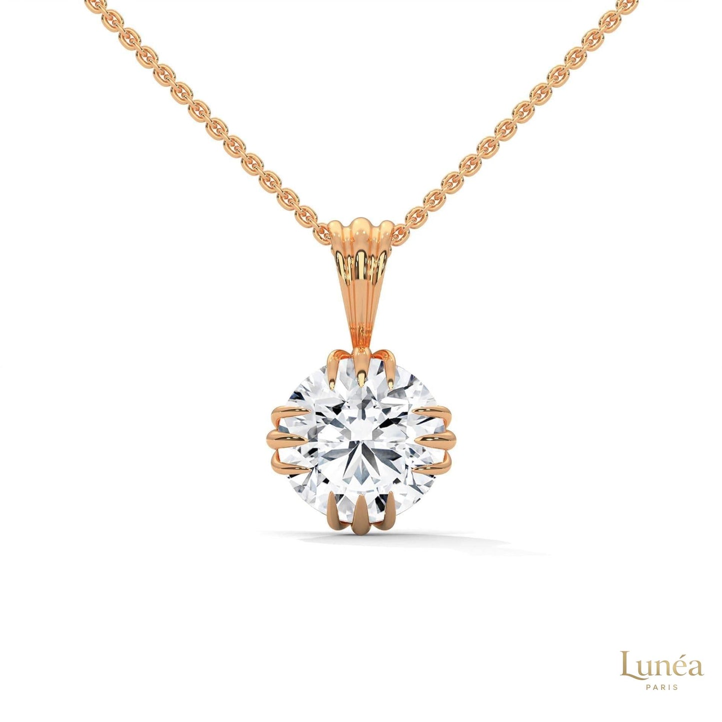 2 CT. Vintage Lab Diamond Pendant