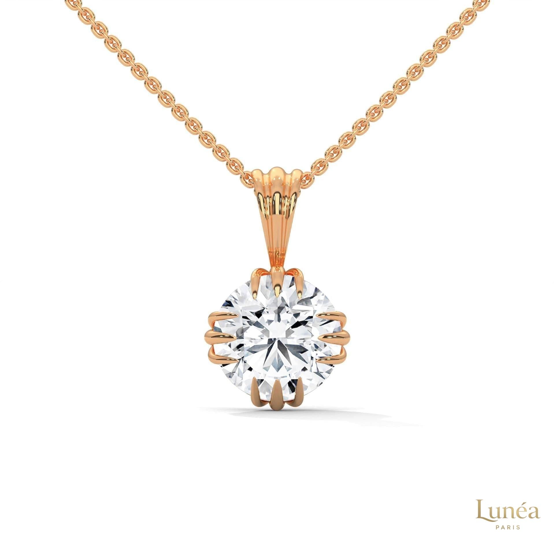 2 CT. Vintage Lab Diamond Pendant