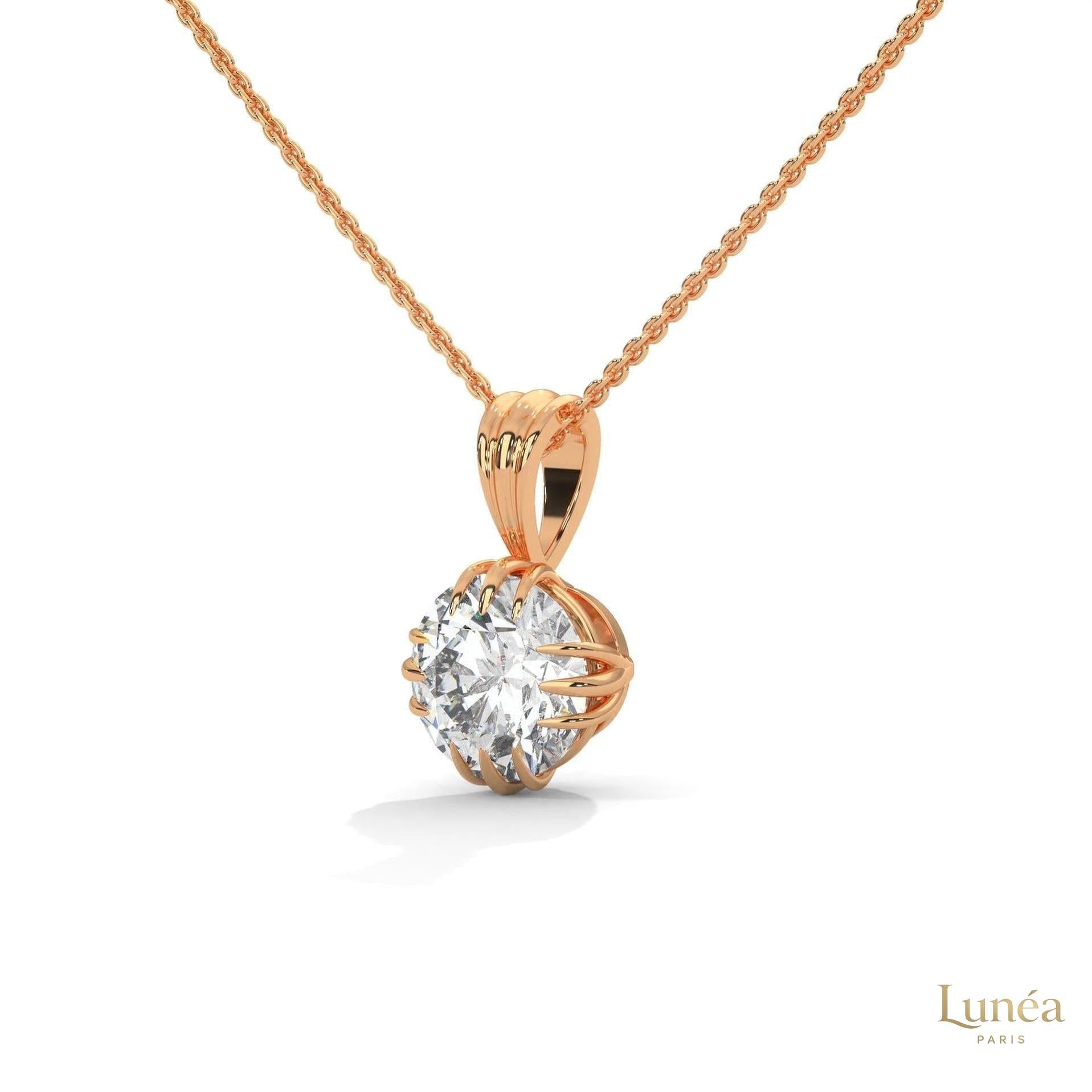 2 CT. Vintage Lab Diamond Pendant