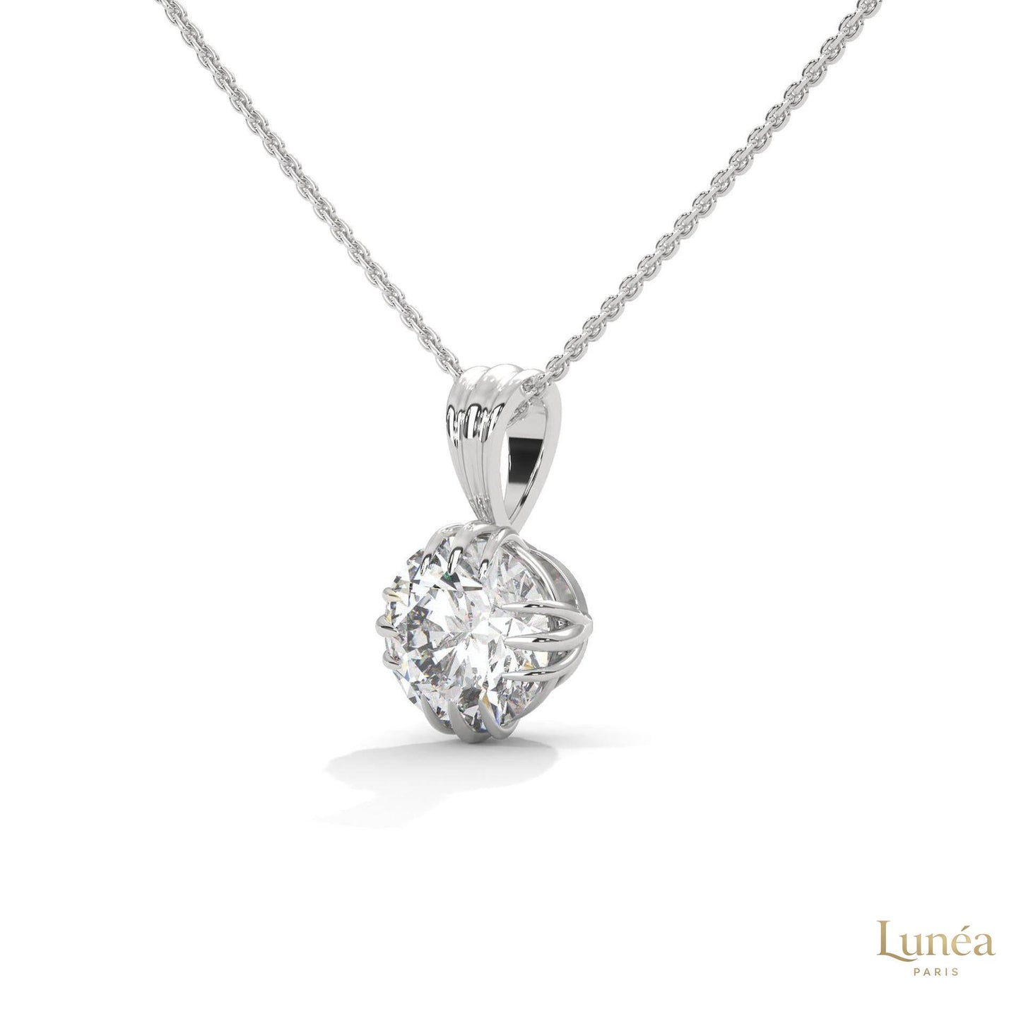 2 CT. Vintage Lab Diamond Pendant