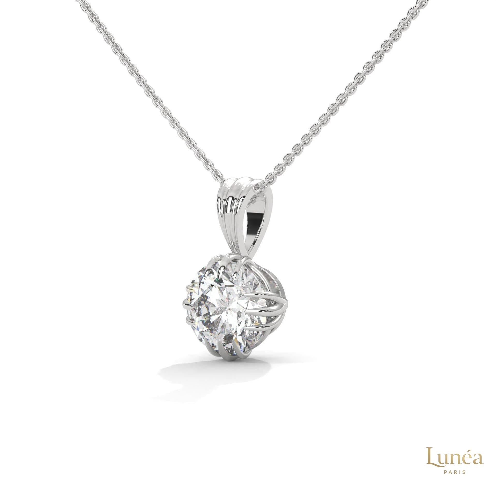 2 CT. Vintage Lab Diamond Pendant