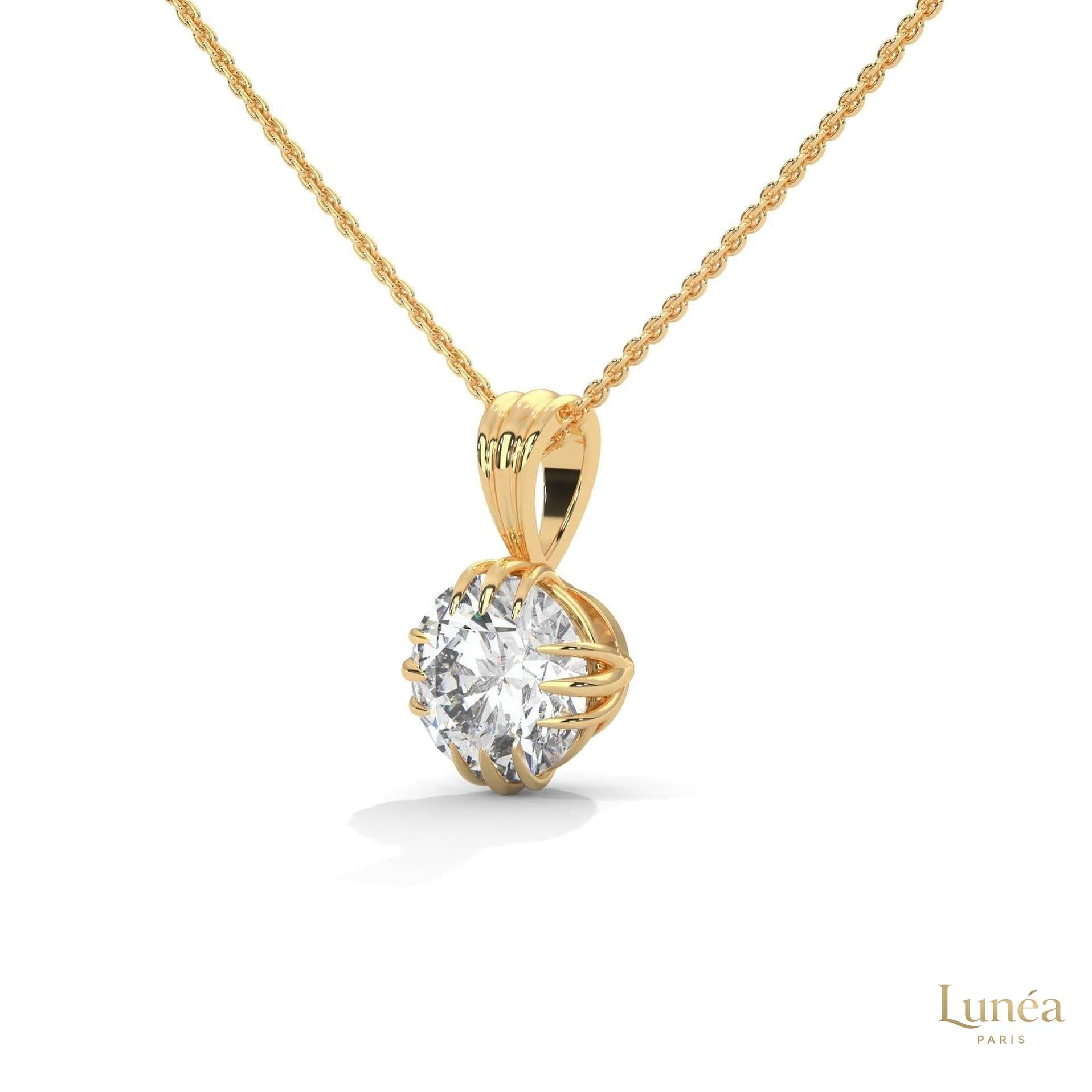 2 CT. Vintage Lab Diamond Pendant